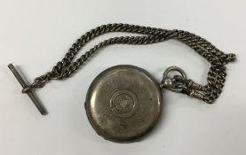 A gent's silver full Hunter pocket watch together