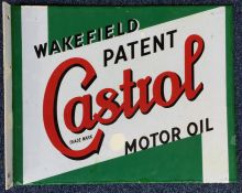 A rectangular "Wakefield Patent Castrol Motor Oil