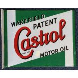 A rectangular "Wakefield Patent Castrol Motor Oil