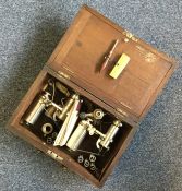 A Foster testing set for steam driven tractors. Est. £100 - £150.