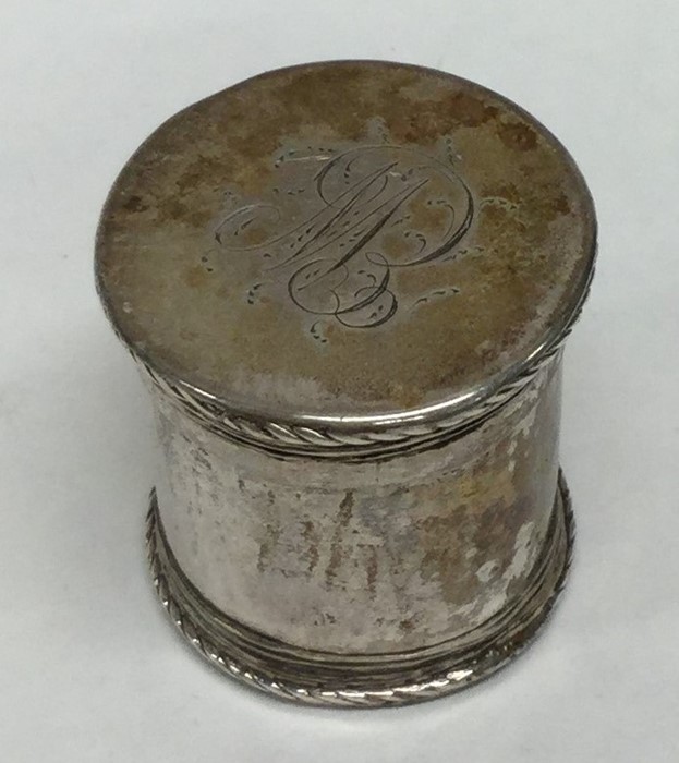 A Georgian circular silver counter box with lift-o - Image 3 of 3