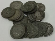 A large quantity of pre-1947 Half Crowns. Approx.