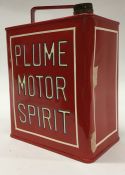 A "Plume Motor Spirit" fuel can. (1).