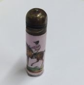 An unusual scent bottle mounted with a jockey with