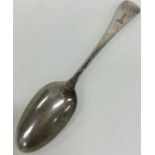 A large Georgian Hanoverian silver tablespoon. Lon