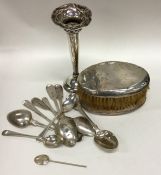 A quantity of silver cutlery together with silver