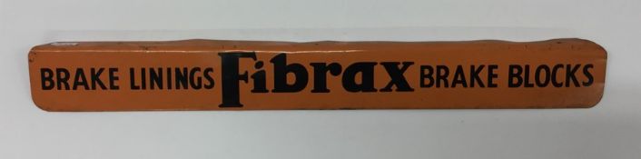 A small rectangular "Brake Linings Fibrax Brake Bl