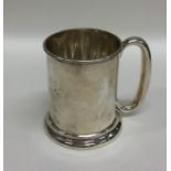 An Edwardian silver tapering mug. Birmingham. Appr