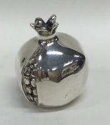 An unusual silver plated pencil sharpener in the f