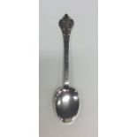 A small Irish silver christening spoon decorated w