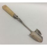 A Georgian silver tapering stilton scoop. London.