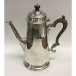 A good quality Edwardian silver coffee pot attract