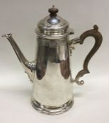 A good quality Edwardian silver coffee pot attract