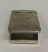 An early rectangular George I silver hinged top bo