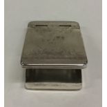 An early rectangular George I silver hinged top bo