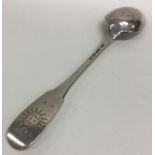 An Antique French silver basting spoon attractivel