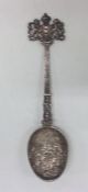 An attractive cast Continental silver tablespoon d