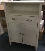 A modern single drawer two drawer unit.