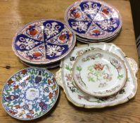 Old decorative pottery plates etc.