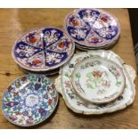 Old decorative pottery plates etc.