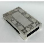 LIBERTY & CO: An unusual silver match case of text