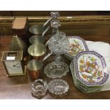 Copper measures, decorative plates etc.