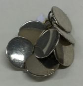 A good set of seven Georgian plain silver buttons.