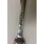 A George II double-ended silver marrow scoop with