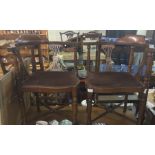 A pair of Victorian corner chairs.