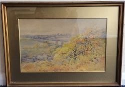 ARTHUR PERRY: A framed and glazed watercolour depi