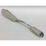 EXETER: A silver fiddle pattern butter knife. Appr