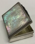 PAUL JACOB LUNDBECK: A rectangular silver snuff box, the
