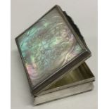 PAUL JACOB LUNDBECK: A rectangular silver snuff box, the