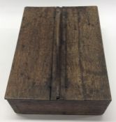 A hinged top Antique Georgian cutlery tray. Est. £