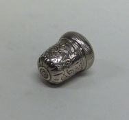 An unusual Georgian silver acorn shaped nutmeg gra