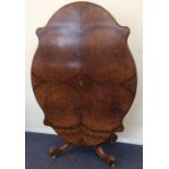 A good quality Victorian tilt top table decorated