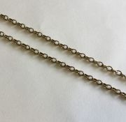 A 9 carat belcher link neck chain. Approx. 22 gram