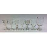 A group of Georgian and other glasses. Est. £30 -