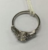 A diamond ring in platinum s
