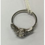 A diamond ring in platinum s