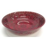 BERNARD MOORE: A stylish bowl decorated in red wit
