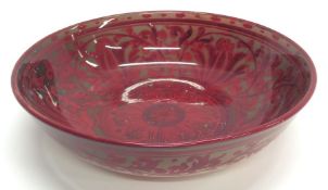 BERNARD MOORE: A stylish bowl decorated in red wit