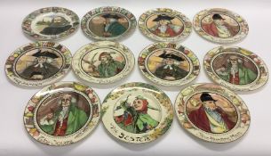 A group of ten Royal Doulton collectors' plates. E