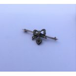 An attractive rose diamond and sapphire pendant co