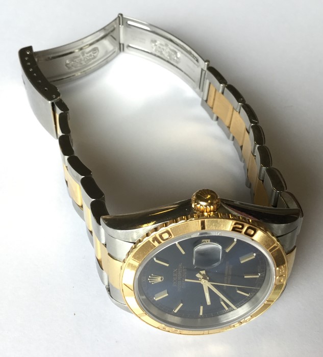 ROLEX: A gent's gold and stainless steel Oyster Da - Image 5 of 5