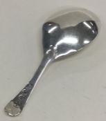 A Georgian OE pattern caddy spoon. London. By GS&W