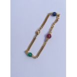 DIOR: A good gilt line bracelet. Approx. 9 grams.