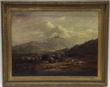 An attractive oil on canvas in gilt frame depictin