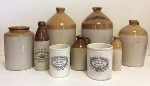 A quantity of old stoneware bottles. Est. £20 - £3