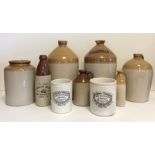 A quantity of old stoneware bottles. Est. £20 - £3